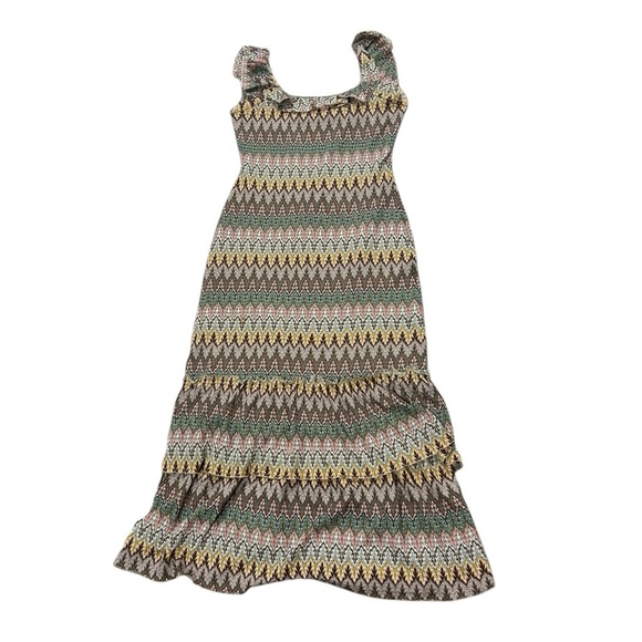 Sundance Southwestern Hippie Boho Crochet Multicolor Maxi Dress, Sz 8 - Picture 1 of 11